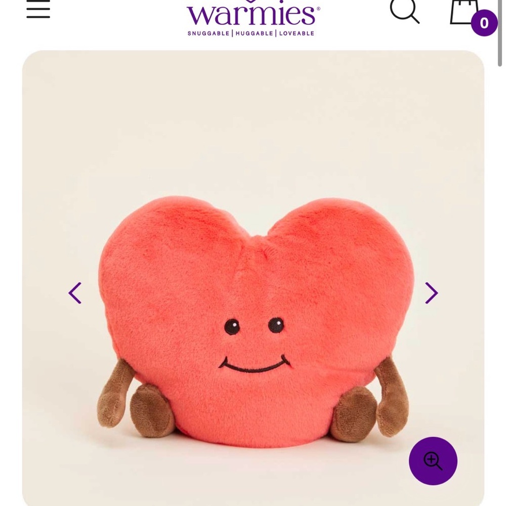 Warmies heart, limited edition